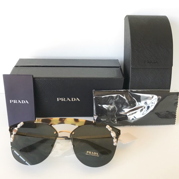 SOLD ! PRADA ORNATE JEWEL CAT EYE SUNGLASSES - Picture 2 of 8